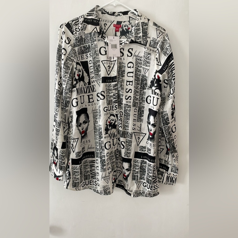 GUESS NWT Long Sleeve Button Up Shirt NWT